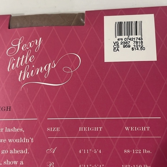 Victoria’s Secret Sexy Little Things Flirt with Me Lace Top Thigh-High Nude A - Picture 4 of 5